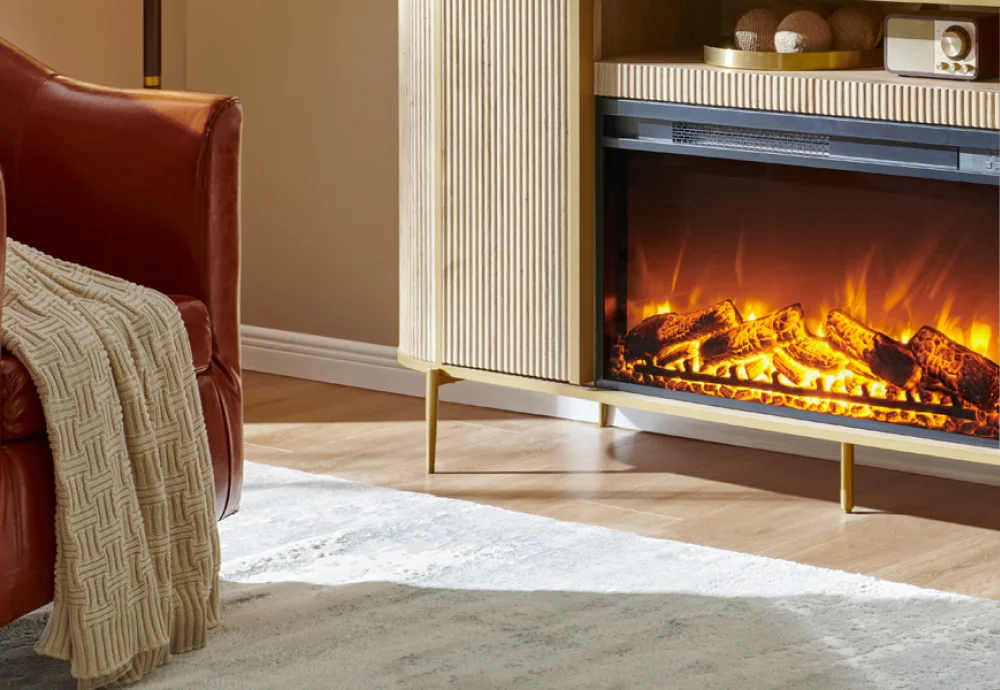 realistic electric log fireplace insert